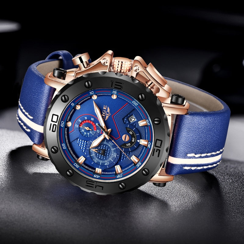 Militärische Stahl Quarzuhr