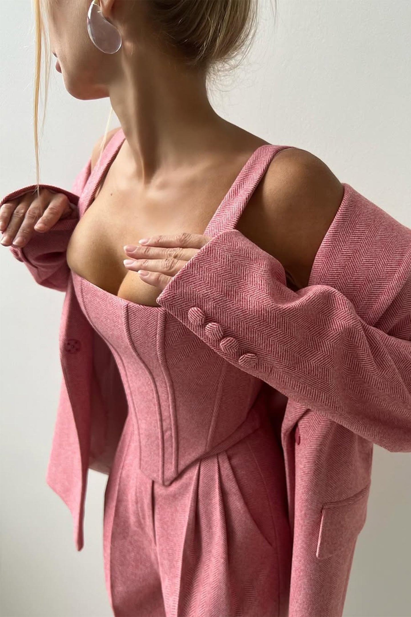 Dolce – Dreiteiliges Set mit doppelreihigem Blazer