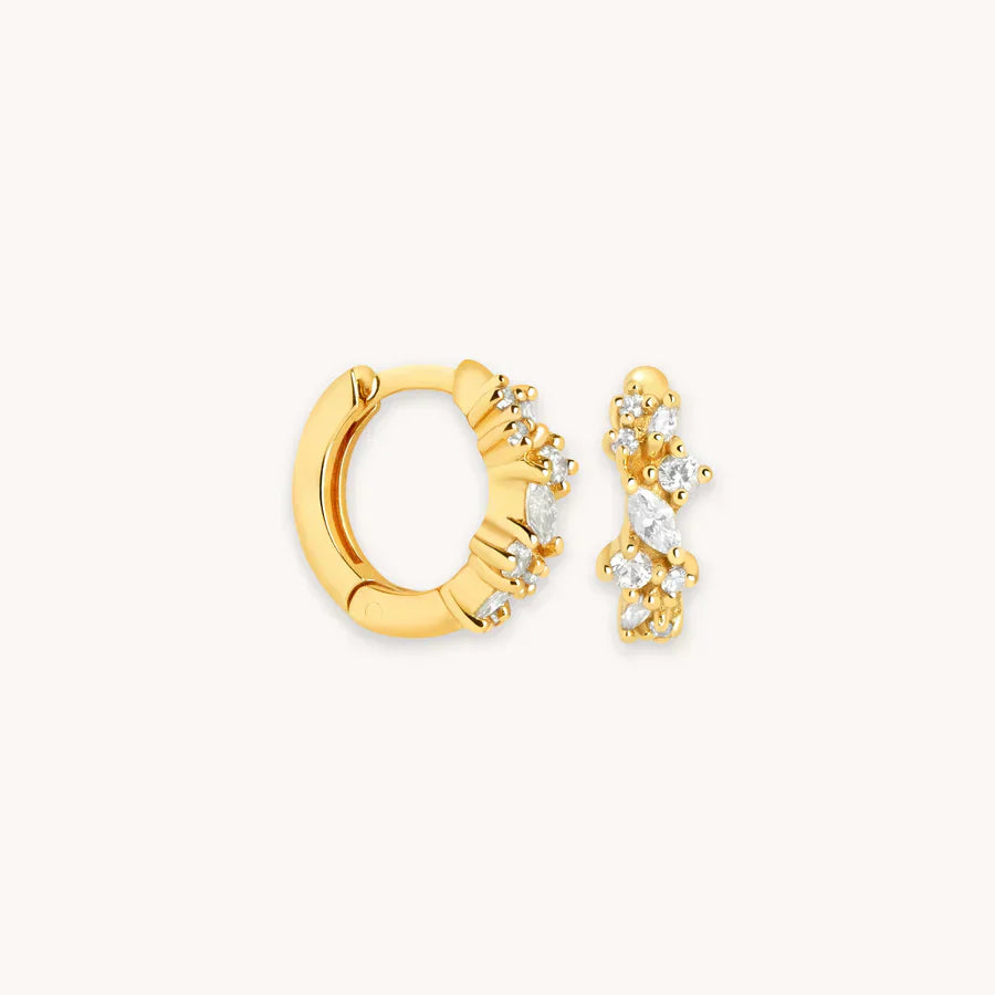 Goldene Kristall Cluster Huggies