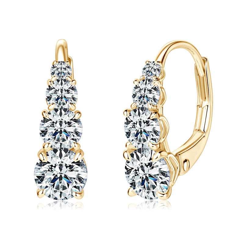 Carol Vier Stein Ohrringe | Gold