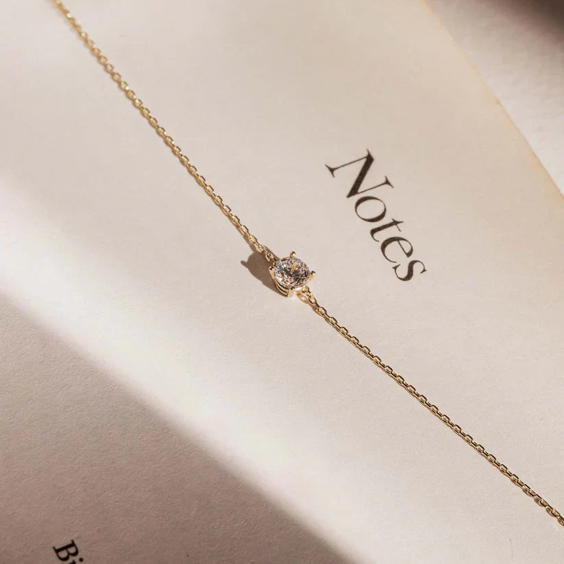 Cléa Moissanit-Stein-Armband | Gold