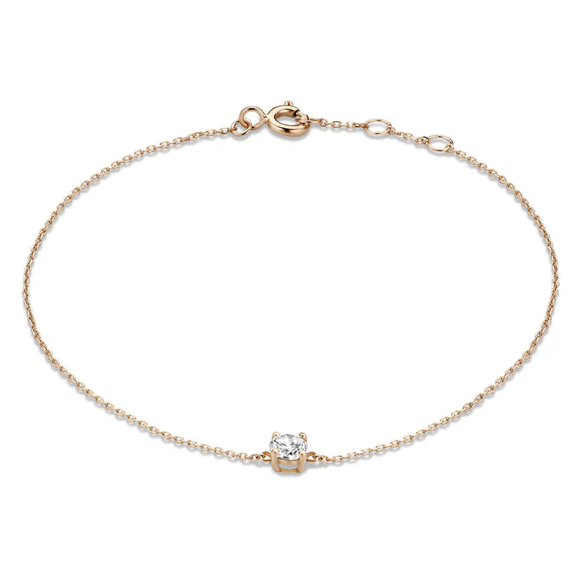 Cléa Moissanit-Stein-Armband | Gold