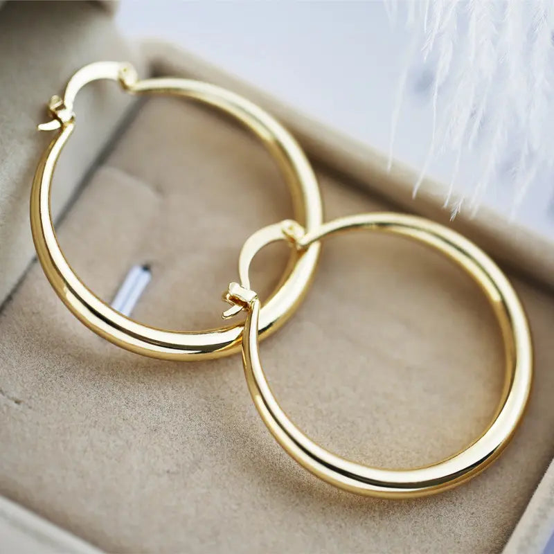 Retro Goldene Creolen